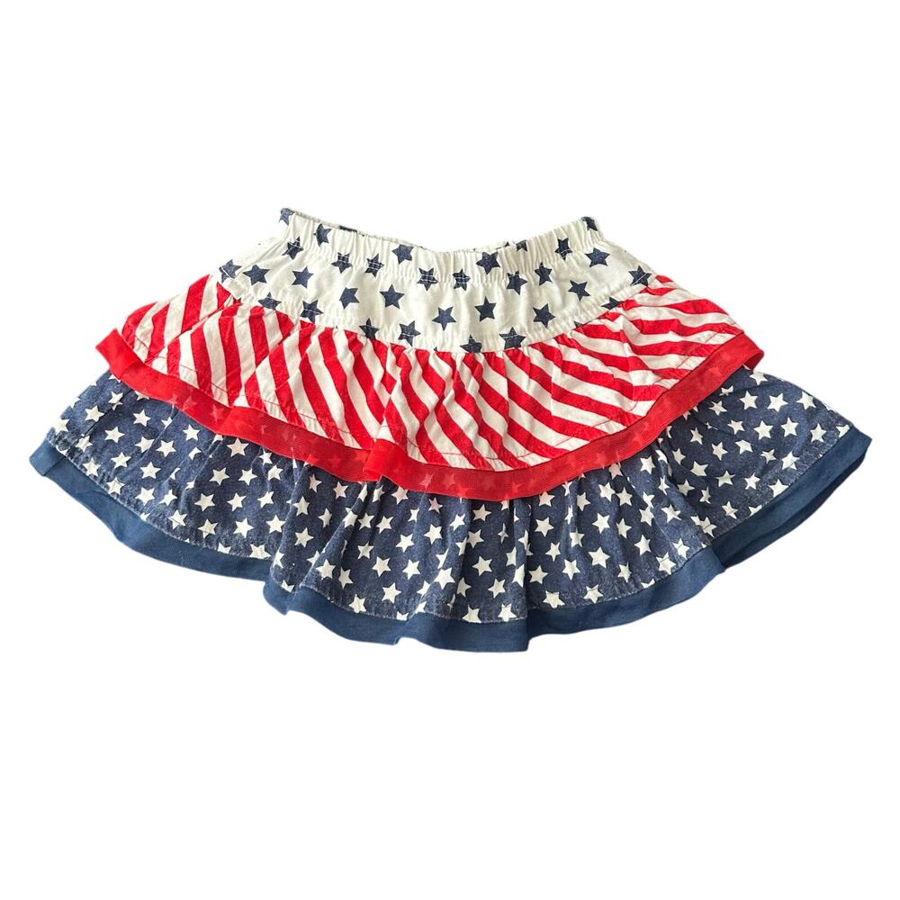 American Flag Skort Toddler Girl 18m Stars Red White‎ Blue July 4th